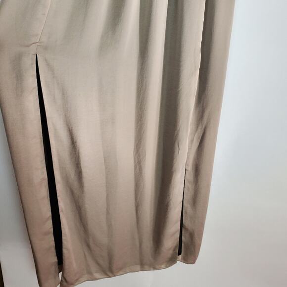 Blaque Label maxi low back 2 front slits sz L - Picture 7 of 8